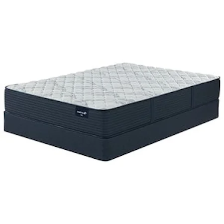 Queen 12" Firm Encased Coil Mattress and 9" Steel Foundation